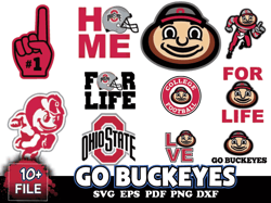11 Files Go Buckeyes Svg Bundle, Ohio Buckeyes Logo Lovers Svg