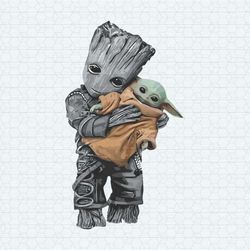Retro Groot And Baby Yoda Star Wars SVG