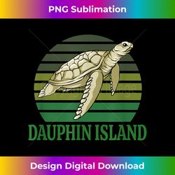 Dauphin Island Sea Turtle - Urban Sublimation PNG Design - Crafted for Sublimation Excellence