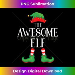 Awesome Elf Matching Group Xmas Funny Family Christmas - Eco-Friendly Sublimation PNG Download - Channel Your Creative Rebel