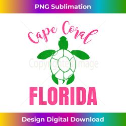 Cape Coral Florida Vacation Beach Family Group Turtle - Contemporary PNG Sublimation Design - Elevate Your Style with Intricate Details