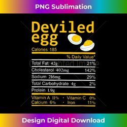 Deviled Eggs Nutritional Facts Label Foods Thanksgiving Gift - Contemporary PNG Sublimation Design - Immerse in Creativity with Every Design