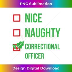 Correctional Officer Funny Pajama Christmas Gift - Artisanal Sublimation PNG File - Challenge Creative Boundaries