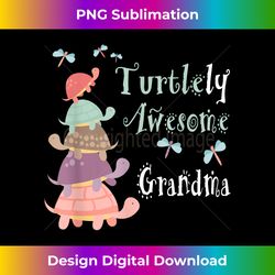 Best Grandma Ever - Whimsical Grandma With Cute Turtles - Artisanal Sublimation PNG File - Striking & Memorable Impressions