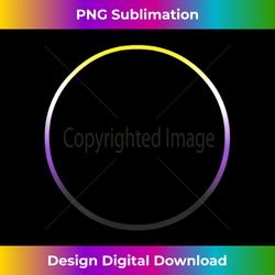Non Binary Pride Flag Colors Ring Circle - Innovative PNG Sublimation Design - Access the Spectrum of Sublimation Artistry
