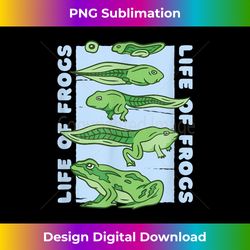 Frog Life Cycle Growth Frog Evolution Amphibian Frog Lover - Vibrant Sublimation Digital Download - Lively and Captivating Visuals