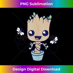 Marvel Guardians Of The Galaxy Baby Groot And Bees - Vibrant Sublimation Digital Download - Elevate Your Style with Intricate Details