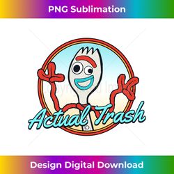 Disney Pixar Toy Story Forky Actual Trash Portrait - Luxe Sublimation PNG Download - Craft with Boldness and Assurance