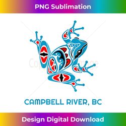 Campbell River British Columbia Red Blue Tribal Native Frog - Bespoke Sublimation Digital File - Customize with Flair