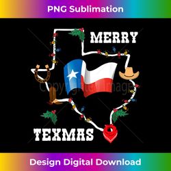 Merry Texmas Texas Flag Christmas Xmas Family Holidays - Contemporary PNG Sublimation Design - Striking & Memorable Impressions