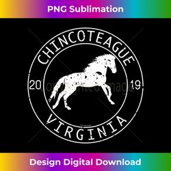 Chincoteague Virginia 2019 Vintage Horse in Circle - Bohemian Sublimation Digital Download - Lively and Captivating Visuals