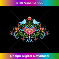 Scandinavian Norwegian Rosemaling Norway - Sublimation-Optimized PNG File - Infuse Everyday with a Celebratory Spirit