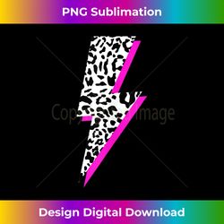 leopard lightning bolt pink shadow cheetah graphic print - urban sublimation png design - challenge creative boundaries