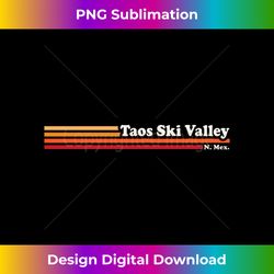 Vintage 1980s Graphic Style Taos Ski Valley New Mexico - Artisanal Sublimation PNG File - Craft with Boldness and Assurance