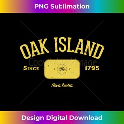 Oak Island Nova Scotia Compass Design - Urban Sublimation PNG Design - Customize with Flair