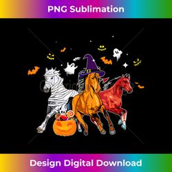Cute Horse In Halloween Costume Horse Zombie Witch Pumpkin - Vibrant Sublimation Digital Download - Immerse in Creativity with Every Design