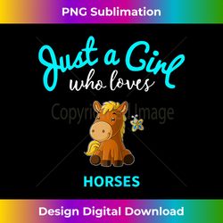 Horse for Girls  Horse - Artisanal Sublimation PNG File - Ideal for Imaginative Endeavors