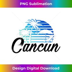 Cancun Mexico Beach Palm Tree Party Destination - Artisanal Sublimation PNG File - Customize with Flair
