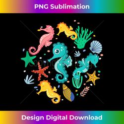 sea fish underwater star fish ocean aquarium cute seahorse - crafted sublimation digital download - pioneer new aesthetic frontiers