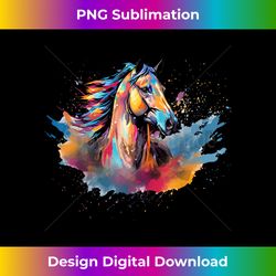 Splash Art Kentucky Mountain Saddle Horse Lover Colorful - Edgy Sublimation Digital File - Channel Your Creative Rebel