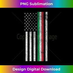 Italian American Pride - American Flag Tricolore - Artisanal Sublimation PNG File - Elevate Your Style with Intricate Details