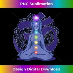 Yoga Meditation Spiritual Body Energy Chakra - Luxe Sublimation PNG Download - Immerse in Creativity with Every Design