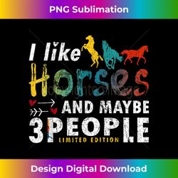 Funny Horse Lover  Colorful Horse - Deluxe PNG Sublimation Download - Access the Spectrum of Sublimation Artistry