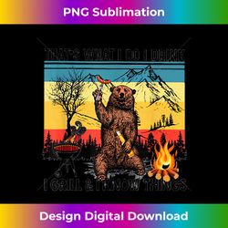 i do i drink i grill and i know things bear drinking beer - innovative png sublimation design - animate your creative concepts