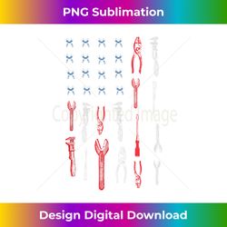 Mechanic USA Flag Patriotic Red White Blue - Bohemian Sublimation Digital Download - Tailor-Made for Sublimation Craftsmanship