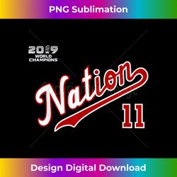 Nat Nation - Blue Zimmerman #11 2019 World Champions - Eco-Friendly Sublimation PNG Download - Crafted for Sublimation Excellence