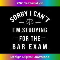Womens Sorry, I Can't Studying For The Bar Exam Law School Student V-Neck - Crafted Sublimation Digital Download - Customize with Flair