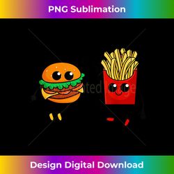 Hamburger Fries High Five  Cool Fun Combo Snacks Funny - Minimalist Sublimation Digital File - Striking & Memorable Impressions