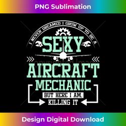 Sexy aircraft mechanic - Sophisticated PNG Sublimation File - Craft with Boldness and Assurance