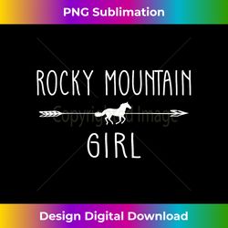 Rocky Horse Mountain Girl s Horses Lover Riding - Deluxe PNG Sublimation Download - Rapidly Innovate Your Artistic Vision