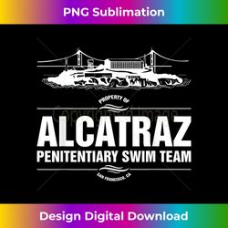 Funny Prison Inmate Alcatraz Penitentiary Swim Team - Futuristic PNG Sublimation File - Access the Spectrum of Sublimation Artistry