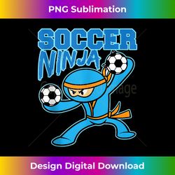 Soccer Ninja Player Cute Football Lovers Funny - Urban Sublimation PNG Design - Animate Your Creative Concepts