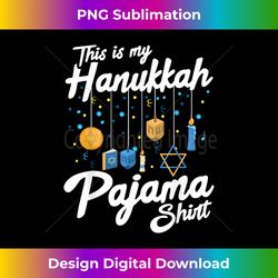 Hanukkah Pajama Dreidel Toy Boys Girls Jewish Christmas - Eco-Friendly Sublimation PNG Download - Enhance Your Art with a Dash of Spice