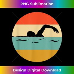 Freestyle Swimming Swimmer Vintage Style - Minimalist Sublimation Digital File - Customize with Flair