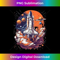 Galactic Departure Fascinating Spaceship Space - Urban Sublimation PNG Design - Infuse Everyday with a Celebratory Spirit