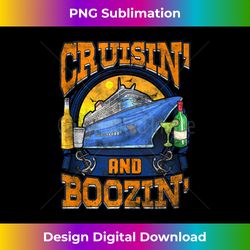 Cruisin and Boozin Funny Cruise Cruising and Boozing - Minimalist Sublimation Digital File - Customize with Flair