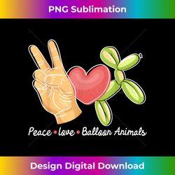 peace love balloon animals - balloons artist twister party - futuristic png sublimation file - immerse in creativity with every design