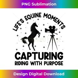 Horse Photography Horseback Riding Horses Hobby Photographer - Contemporary PNG Sublimation Design - Striking & Memorable Impressions