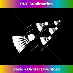 Shuttlecock Badminton Player - Contemporary PNG Sublimation Design - Animate Your Creative Concepts