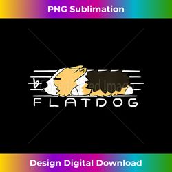 Corgi Lazy Sleeping Flatdog Music Band Logo - Deluxe PNG Sublimation Download - Ideal for Imaginative Endeavors