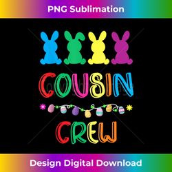 Cousin Crew Cute Bunny Rabbit Matching Easter Day Party - Futuristic PNG Sublimation File - Spark Your Artistic Genius