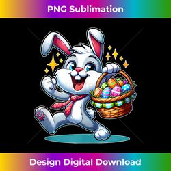 Happy Easter Bunny Fun Easter Eggs - Minimalist Sublimation Digital File - Rapidly Innovate Your Artistic Vision