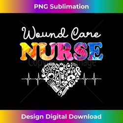 Wound Care Nurse Watercol Love Heart Stethoscope Nurse - Futuristic PNG Sublimation File - Spark Your Artistic Genius