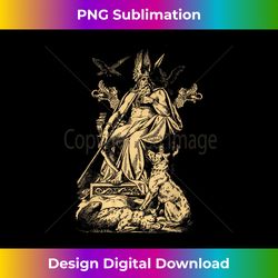 Odin on his Throne Norse Viking Mythology - Urban Sublimation PNG Design - Access the Spectrum of Sublimation Artistry