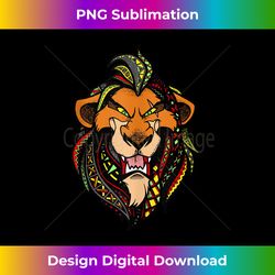 Disney Lion King Scar Pattern Fill Head Shot Portrait - Deluxe PNG Sublimation Download - Infuse Everyday with a Celebratory Spirit