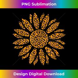Leopard Print Sunflower Sun Flower Daisy Groovy Girls - Minimalist Sublimation Digital File - Reimagine Your Sublimation Pieces
